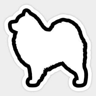 Samoyed Silhouette Sticker